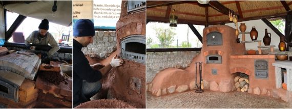 Konigort - piec chlebowy, wędzarnia, trzon kuchenny i szezlong.